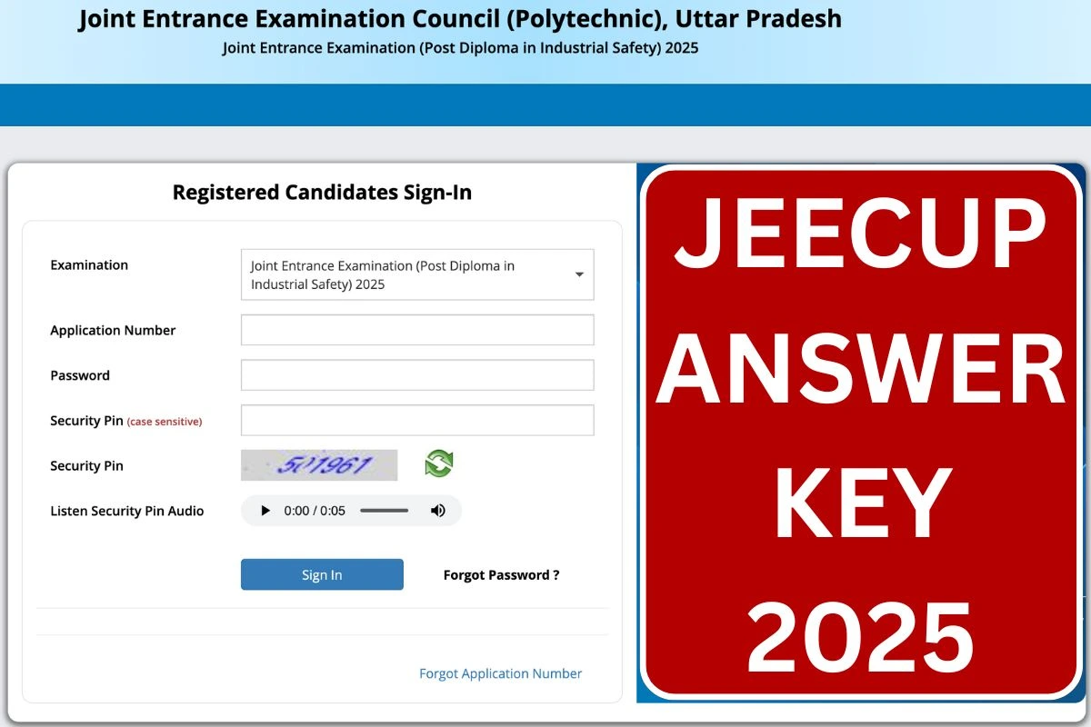 JEECUP Answer Key 2025 - UP Polytechnic Cut Off Marks