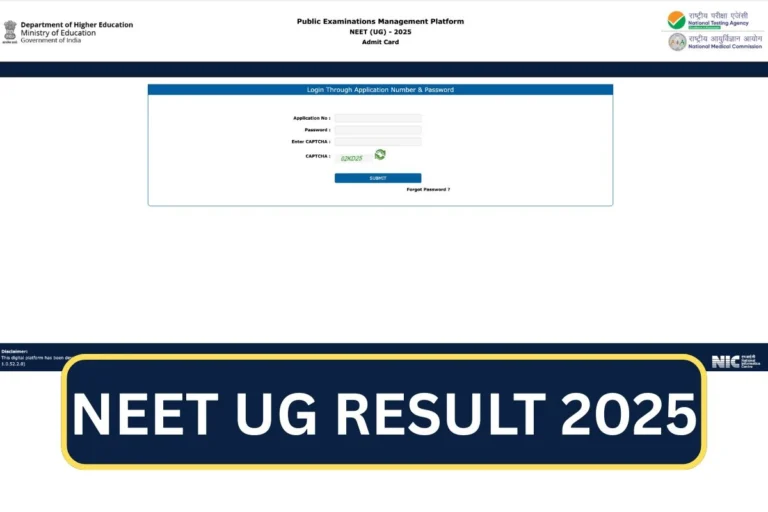 NEET UG Result 2025, Cut Off Marks & Merit List